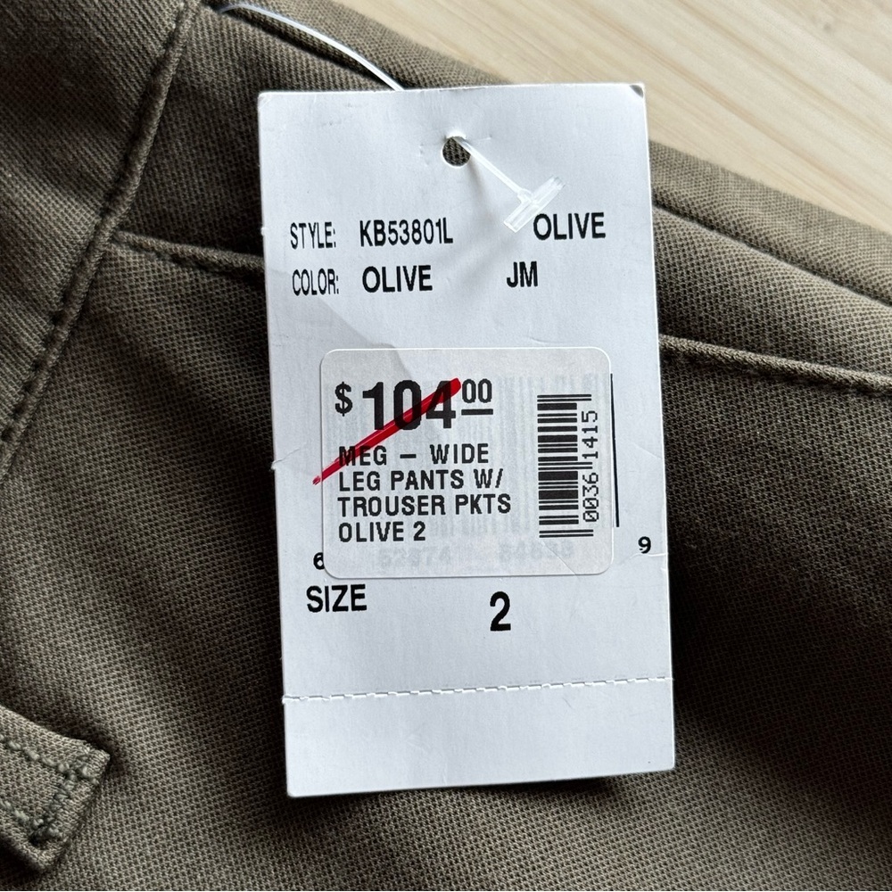 Kut From The Kloth | Olive Green Meg Wide Leg Pants - Picture 10 of 11